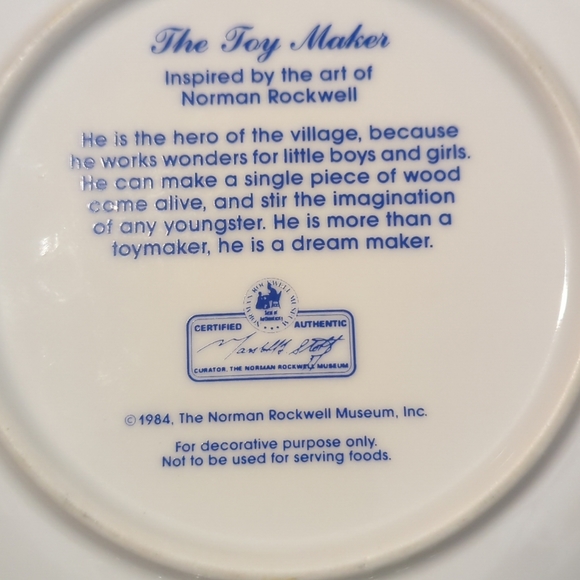 Norman Rockwell The Toymaker Vtg. 1982 Museum Mug Tea Cup/Saucer Set Christmas - Picture 10 of 10